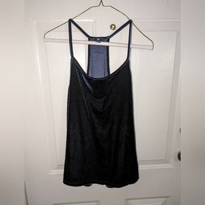 Velvet racer back night out tank